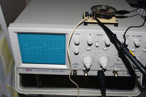 モスキート音発生装置　周波数測定
