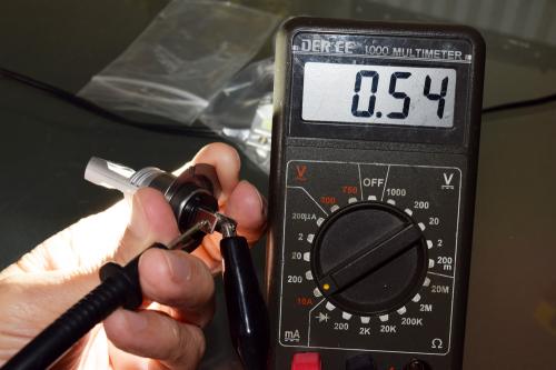 購入したH7 LEDバルブの消費電流計測