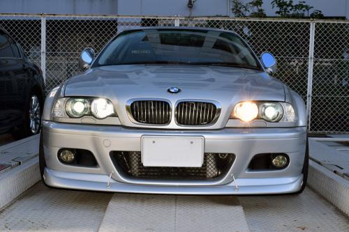BMW E46 ハイビーム、ハロゲン、LED点灯比較