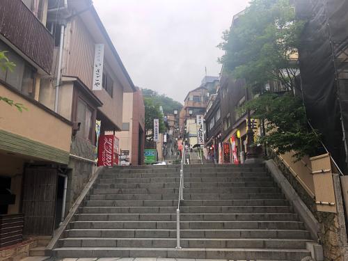 伊香保温泉街の階段