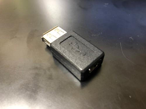 USBミニ（メス）→USB（メス）変換