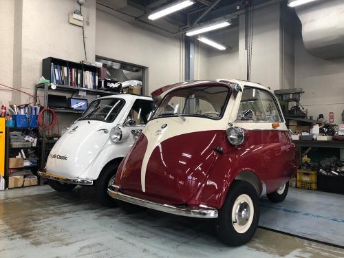 Studie横浜さんピットにあったBMW Isetta