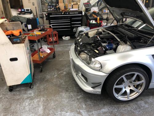 BMW E46 Studie Engine Cleaning 横浜店にて