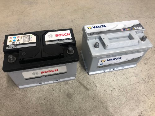 BOSCH製 SLX-7CとVARTA製577 400 078の比較