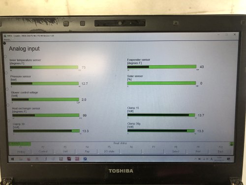 再度、プレッシャーセンサーの値の確認