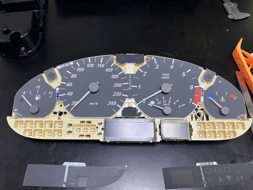 メーター張りを元に戻した状態