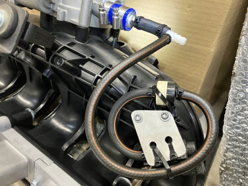 SAPへ続く負圧ホース部分
