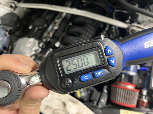25Nmで締め付け