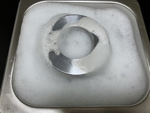 もう一度マジックリンを使用して超音波洗浄