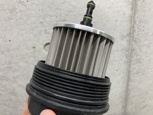 オイルフィルターキャップにOリングを装備