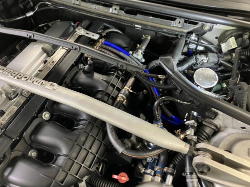 ブローバイガスの吸い込み先を変更