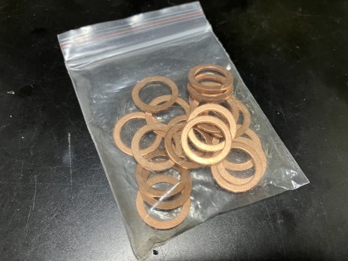 内径10mm外径14mｍの銅ワッシャーを購入