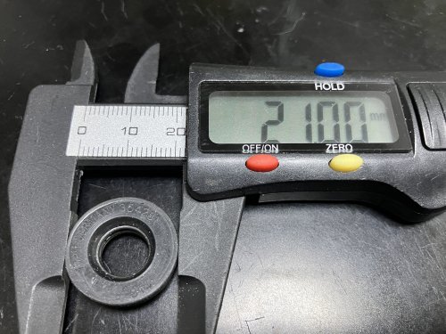 外径を21mmまで削った
