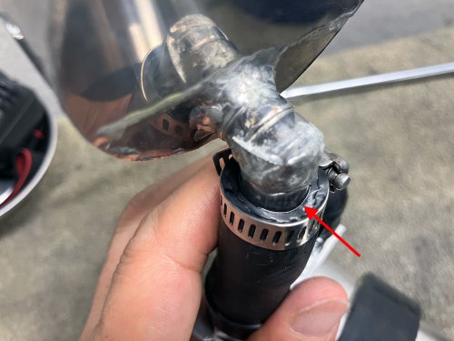 オイルセパレーターのドレン部分