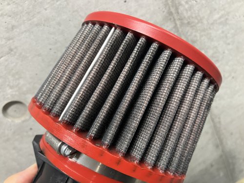 取り外したフィルターの状態