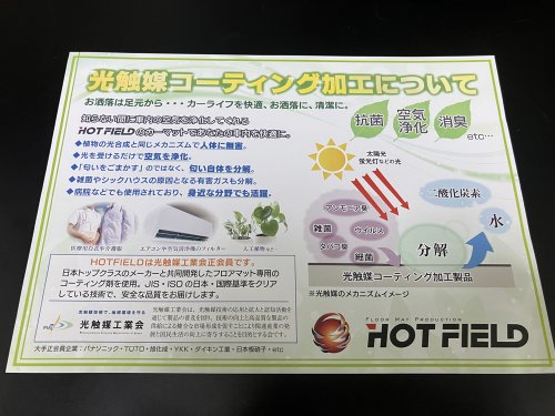 光触媒コーティング加工の説明
