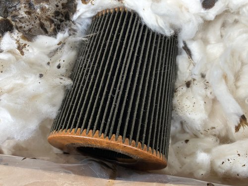 エンジンフラッシング目的のためだけに使用したオイルフィルター