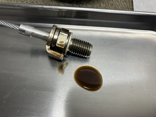 取り外したドレンボルトの状態