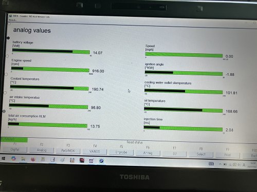 水温が上がった状態のステータス
