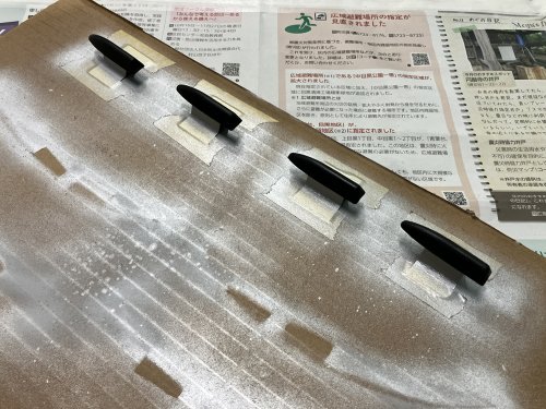 ボルテックスジェネレーターの塗装の準備