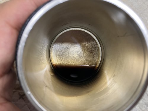 オイルキャッチタンクの洗浄から366km走行