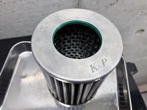 K&Pフィルターの上下にOリングをセット