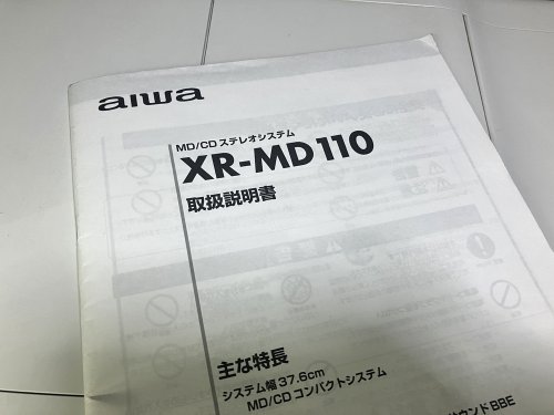 AIWA  XR-MC110の取扱説明