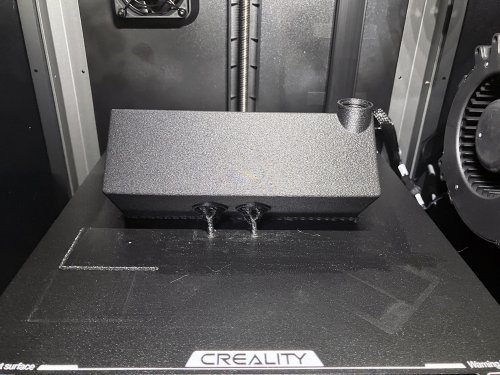 オイルセパレーター本体の出力直後の状態