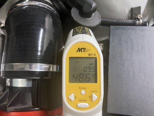 サイクロンセパレーターの表面温度