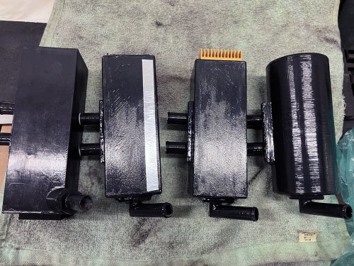 3Dプリンターで作成した歴代のオイルセパレーター