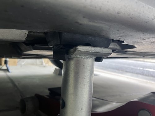 ジャッキアダプターを使用した状態