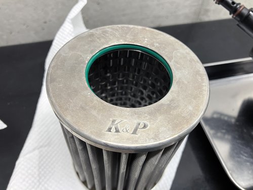 Oリングを装備したK&Pフィルター