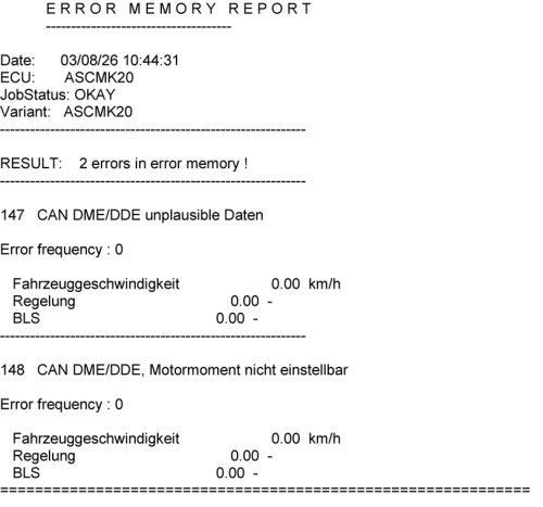 ABSセンサー交換後のINPAのエラー内容