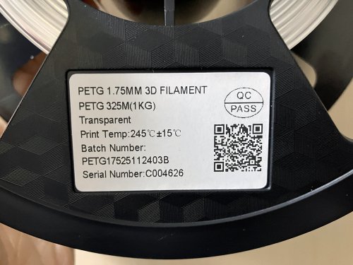 CC3D製　PETG 透明フィラメント