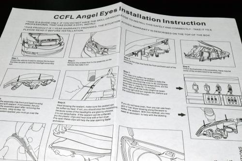 BMW E46 CCFL イカリング　取り付け説明書