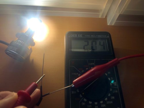LEDバルブの消費電流計測