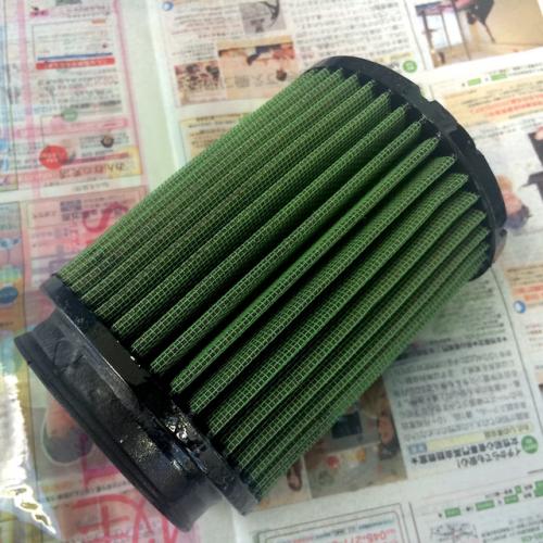 オイル付着後のGreen Air Filter