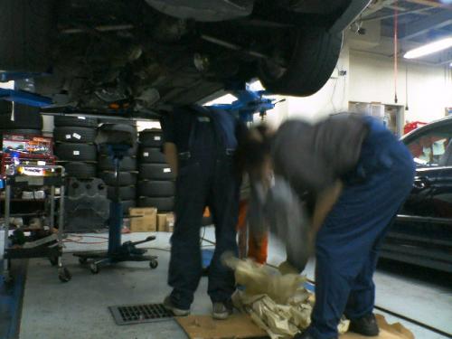 BMW E46 MTコンバート　作業風景