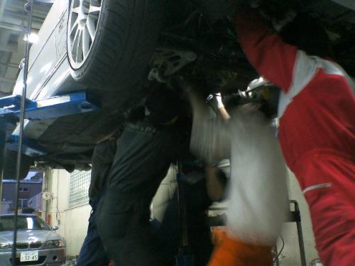 BMW E46 MTコンバート　作業風景