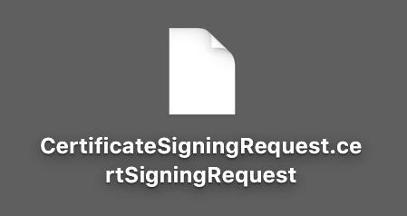 証明アシスタントで作成したCertificateSigningRequest.certSigningRequest