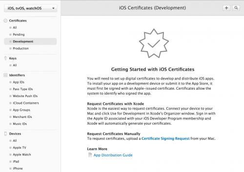 iOS Development証明書の作成