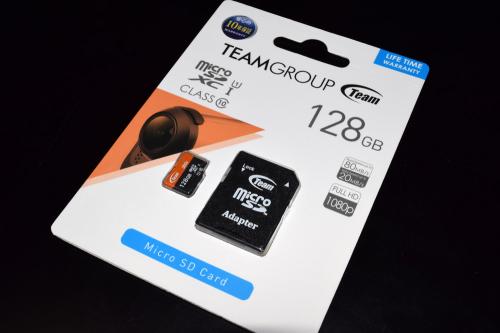 購入したTEAM 128GマイクロSD